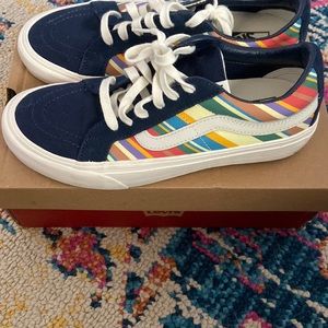 Multi Colored Stripped Vans